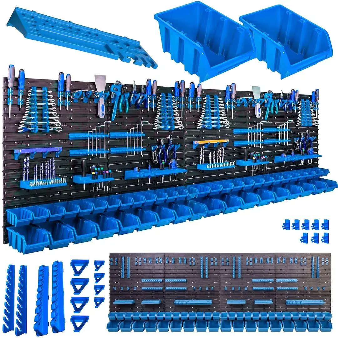 Workshop Tool Board – 8 Panel Set 2304×780mm + 132 Accessories