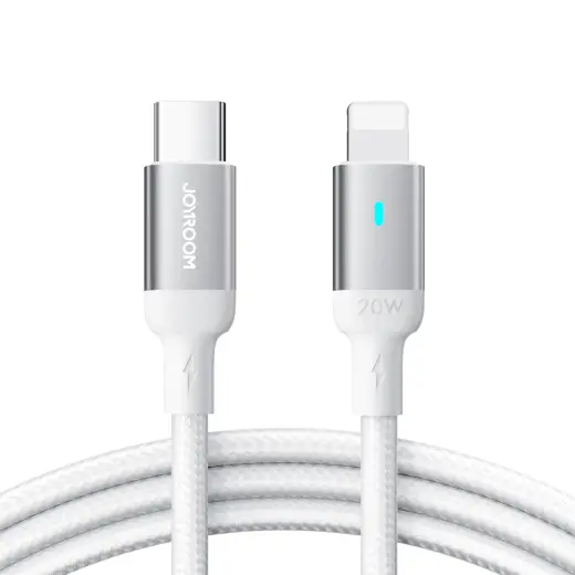 Joyroom A10 Series S-CL020A10 datu pārraides un uzlādes vads | USB-C uz Lightning | 20W | 2m | balts