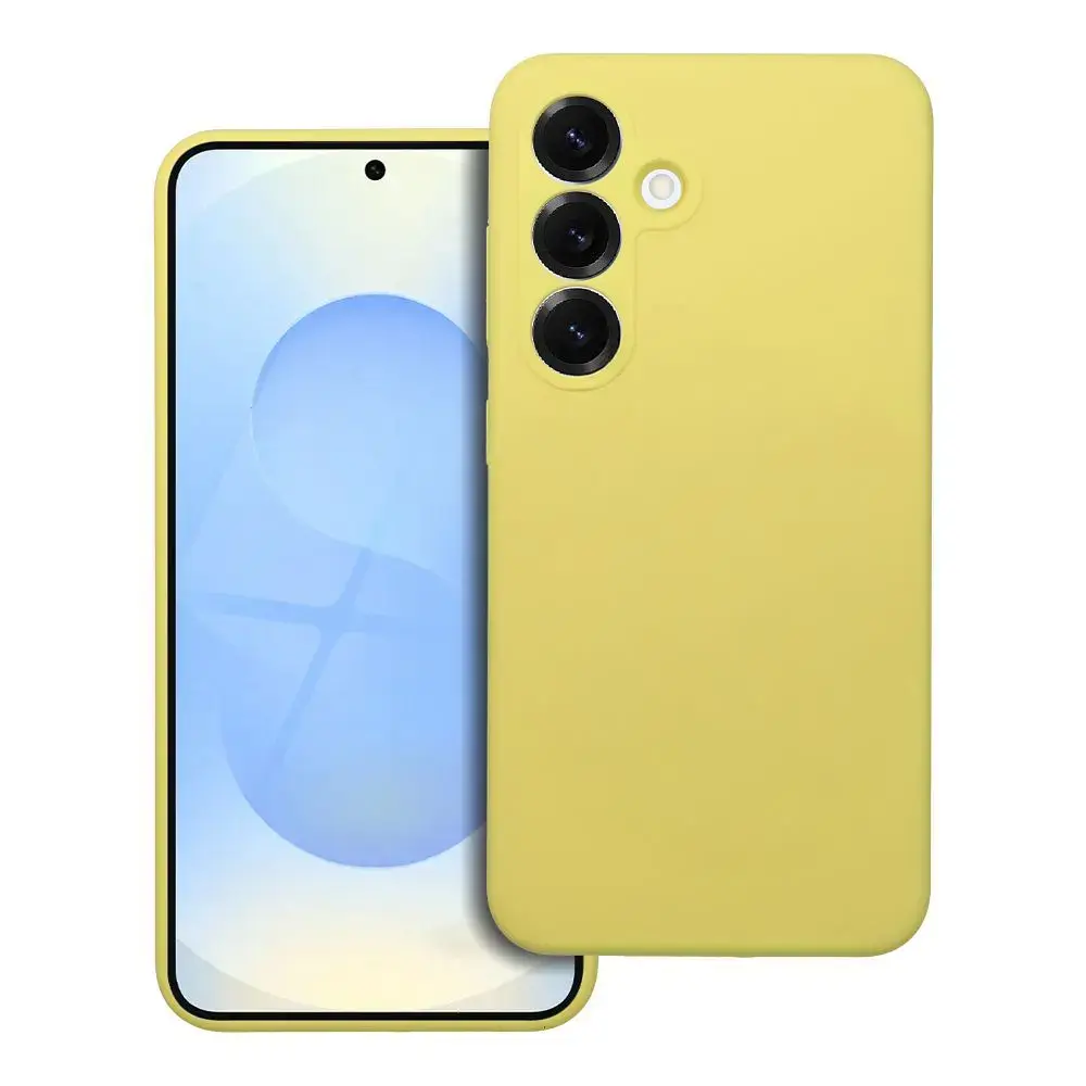 Silicone 2mm maciņš telefonam Samsung Galaxy A37 (A376) dzeltens