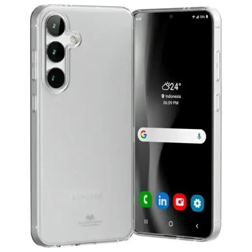 Mercury Jelly Clear phone case for Samsung Galaxy S24 FE transparent