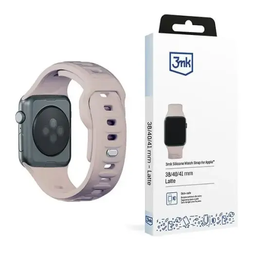3mk Protection smartwatch strap for Apple Watch (38/40/41 mm) | Silicone | beige