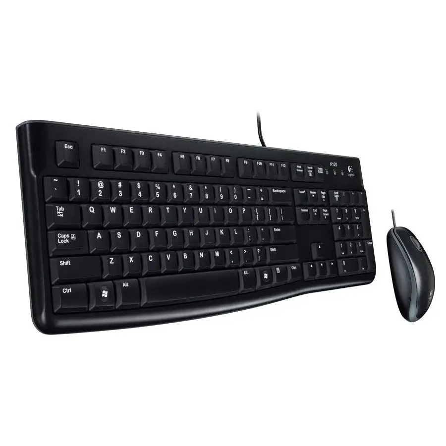 Logitech Keyboard and Mouse Set MK120 - Black