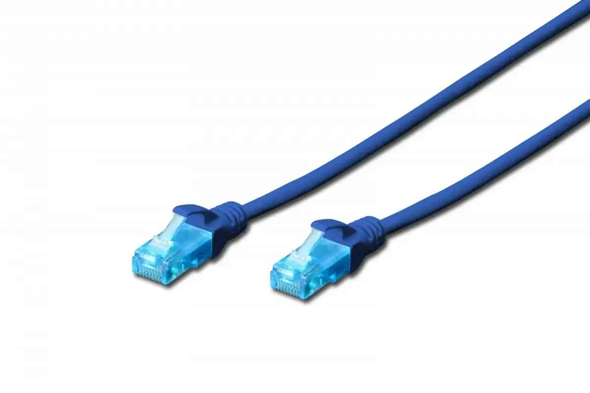 Patch cord U|UTP kat.5e PVC 5m blue