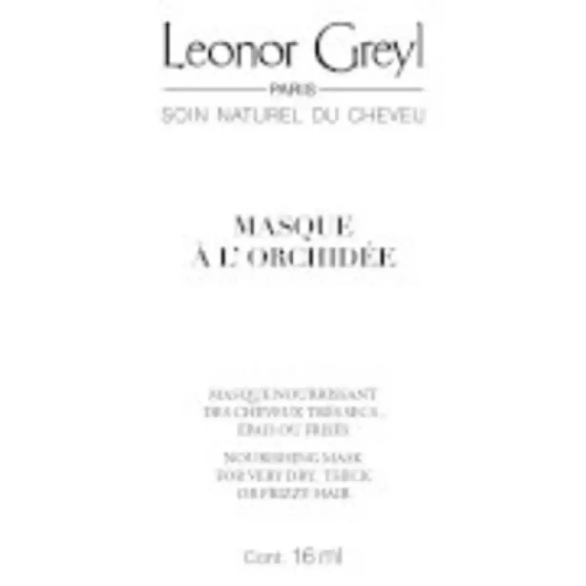 Leonor Greyl, A L'Orchidee, Hair Treatment Cream Mask, For Moisturizing, 16 ml *Sample