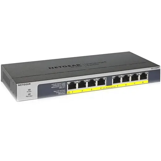 8PT POE/POE+ GIGABIT UNMANAGED SWCH