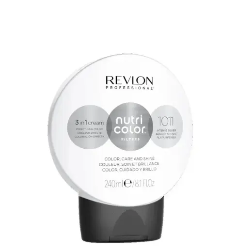 Revlon, Nutri Color Filters, Semi-Permanent Hair Dye, 1011 Intense Silver, 240 ml