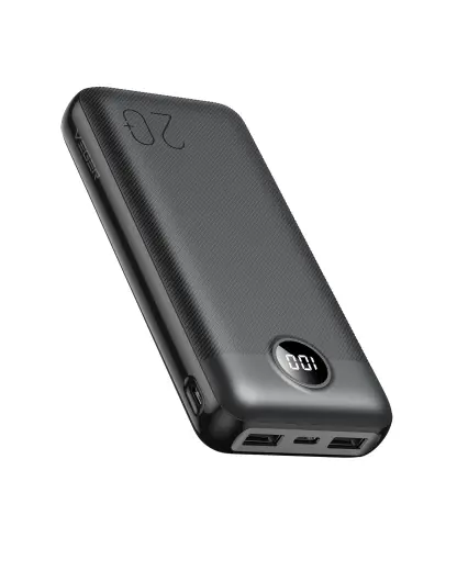 Veger L20S (VP2039PD / W2039PD) ārējais akumulators (powerbank) | 20 000 mAh | 18W | PD, QC | USB-A, USB-C, Micro USB, Lightning | melns