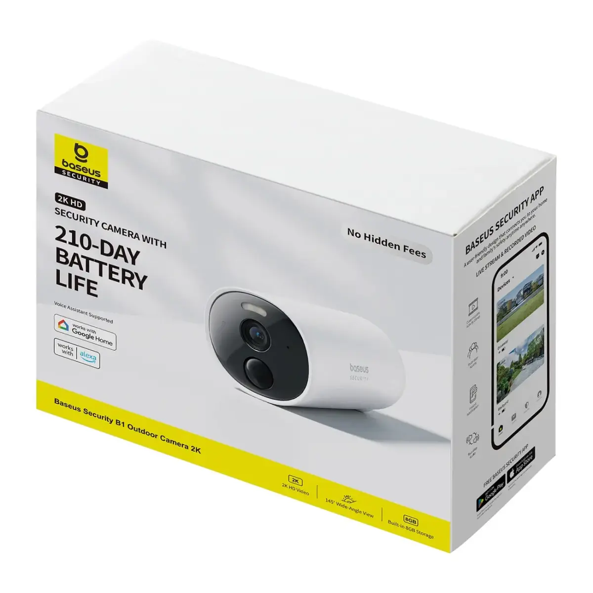Baseus Security B1 2K Outdoor Camera – White