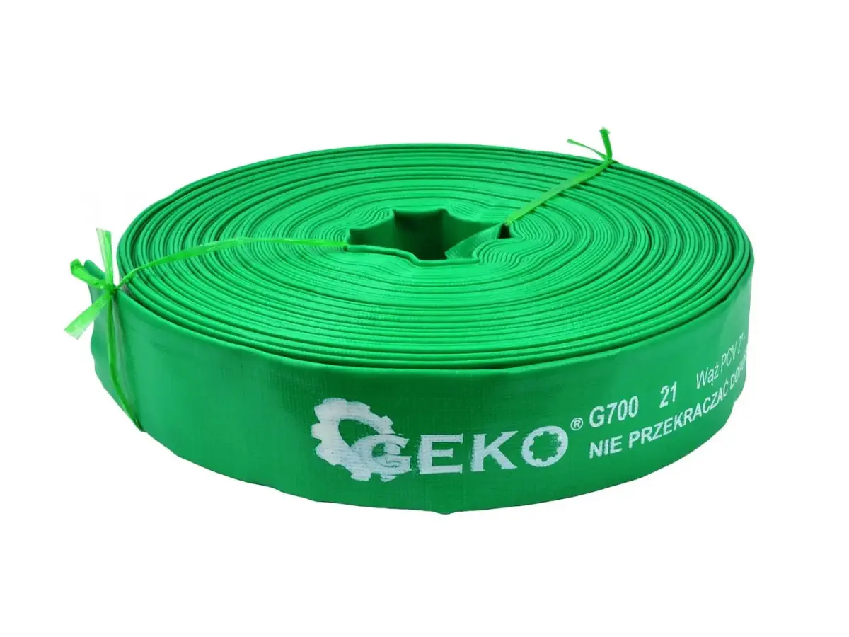 Lõhnatu roheline PVC lamerõhuvoolik 2" x 50m