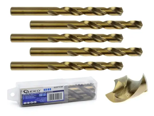 HSS spiralinis grąžtas metalui su kobaltu 13 mm