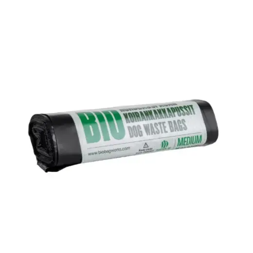 Dog waste bags compostable BioBag Dog Medium (30 pcs. per roll) 20mkr. 20x35cm black