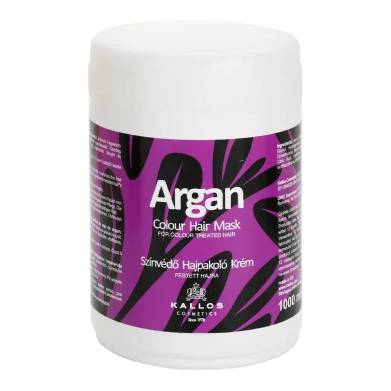 Kallos Argan Mask for Colour-treated Hair 1000 Ml