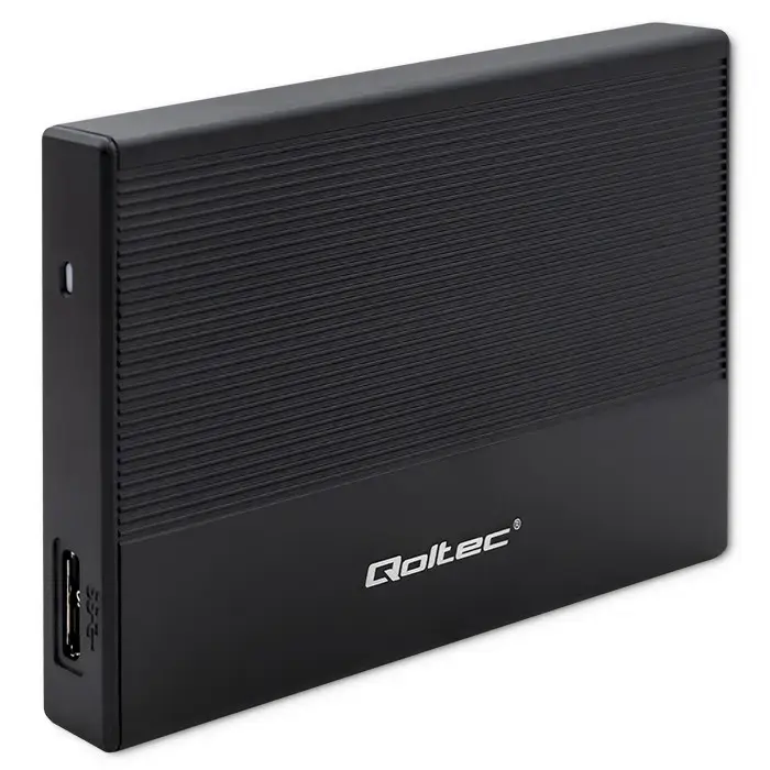 Qoltec Aluminium Enclosure | SSD HDD 2.5'' drive | SATA | USB 3.0 | Super speed 5Gb/s | 2TB | Black