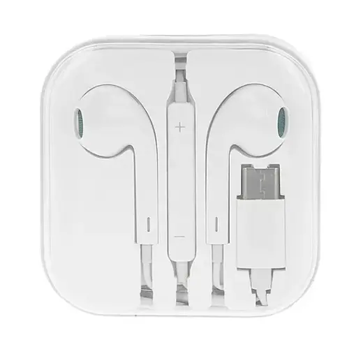 MEGA BASS earphones Type C white