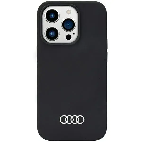 Audi Silicone Case iPhone 14 Pro Max 6.7" czarny|black hardcase AU-LSRIP14PM-Q3|D1-BK