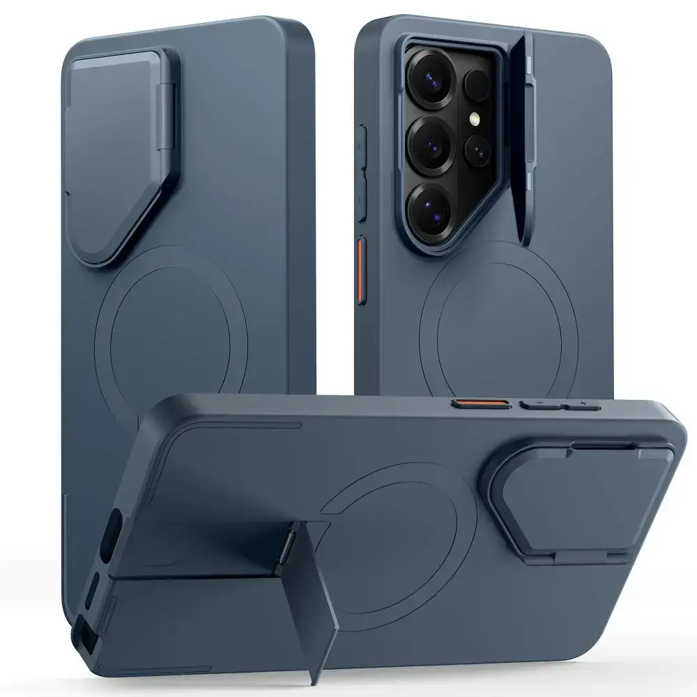 TECH-PROTECT Kevlar Aura maciņš ar MagSafe atbalstu telefonam Samsung Galaxy S26 Ultra (S948) zils