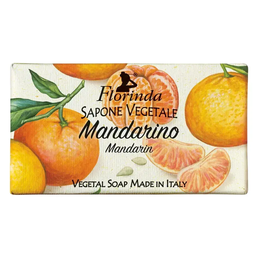 Florinda, Mandarin, Vegan, Cleansing & Moisturising, Soap Bar, Body, 100 g