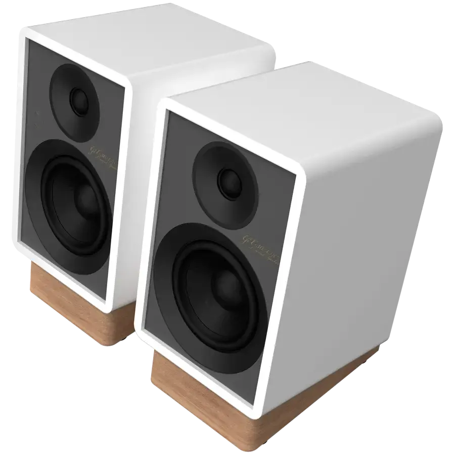 Onkyo Creator Series GX-30ARC Powered Speakers, White, pair