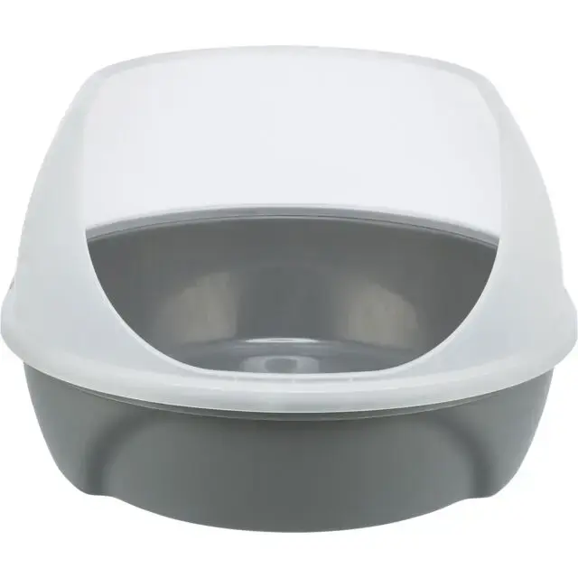Kaķu tualete : Trixie Simao cat litter tray, high rim, 48 × 30 × 58 cm, grey