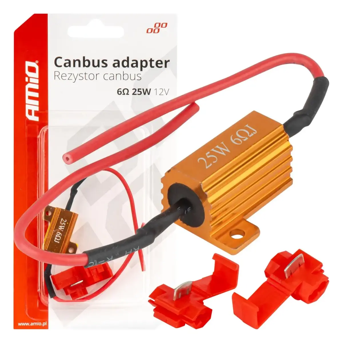 LED Canbus relay resistor 6? 25W AMIO-04092