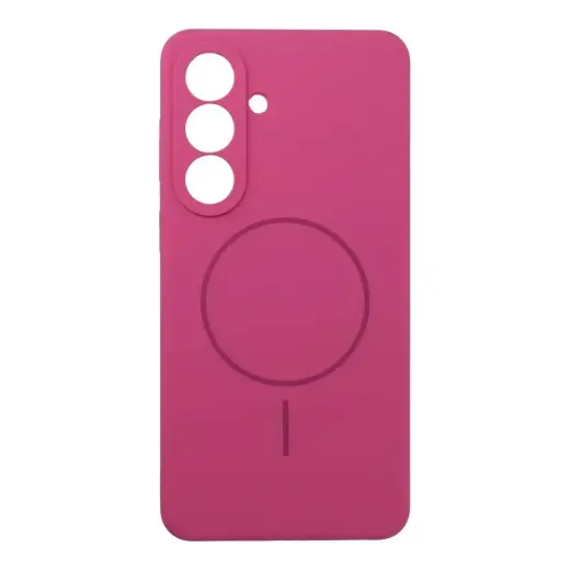 Case SILICONE 2mm for SAMSUNG S26 Plus compatible with MagSafe pink