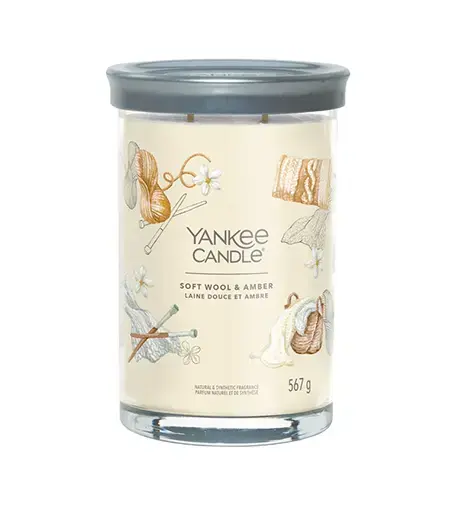 Yankee Candle Soft Wool & Amber signature tumbler large 567 g
