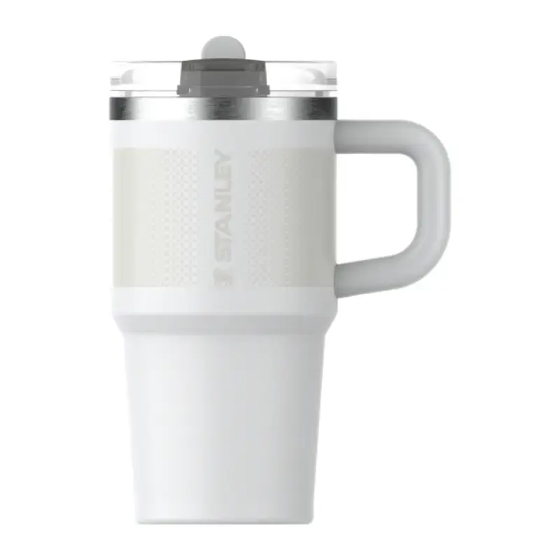 Termokrūze ar salmiņu The Quencher ProTour Flip Straw Tumbler 0,59L balta