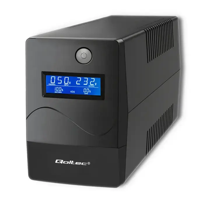 Qoltec Uninterruptible Power Supply UPS Line Interactive| Monolith | 450VA | 240W | LCD | USB | RJ45