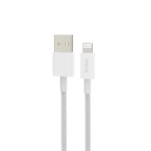 Rock Z20 Flash Charge Series data transfer and charging cable | USB-A to Lightning | 12W | 1m | white