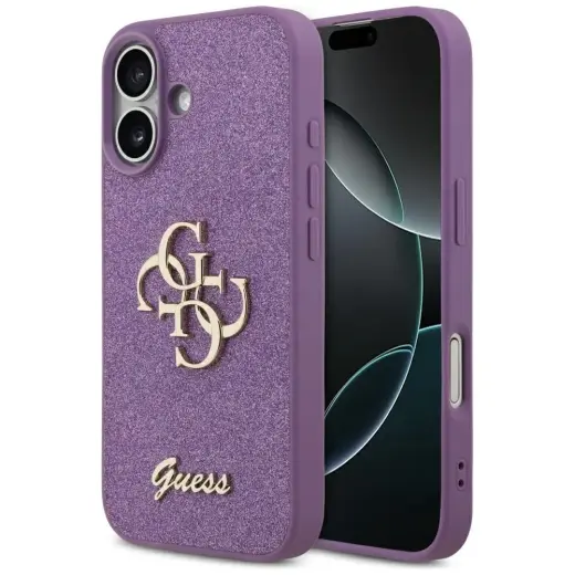 Case Guess Fixed Glitter Big 4G for iPhone 17 lilac