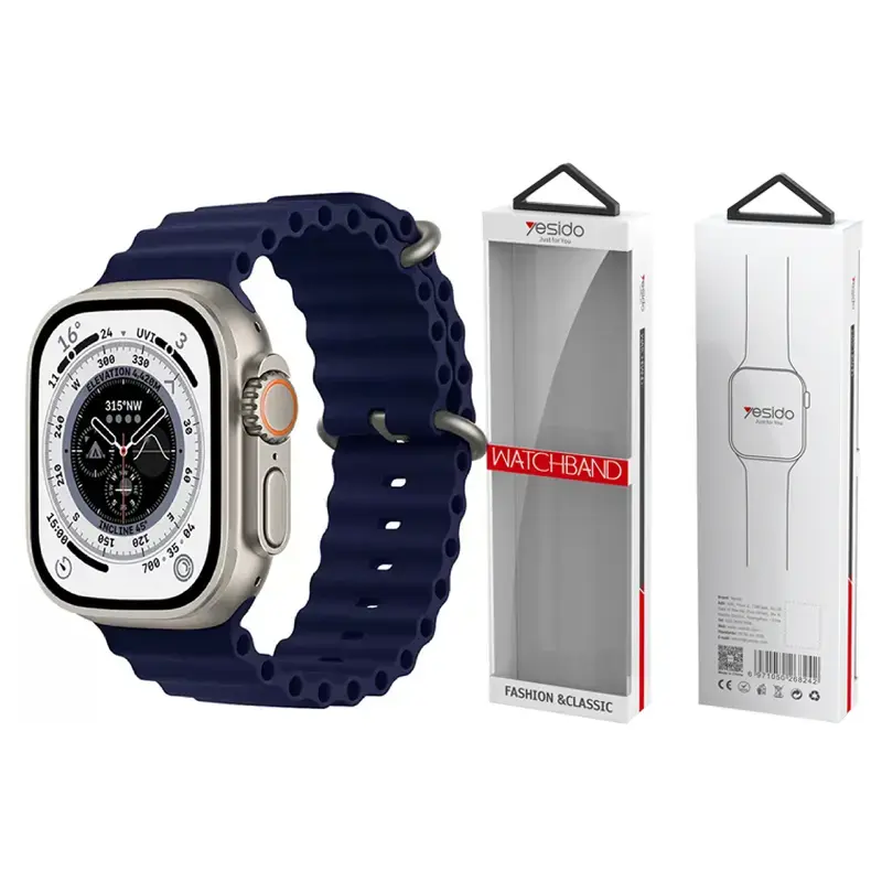 YESIDO WB21 APPLE WATCH SILICONE STRAP 42/44/45 NAVY
