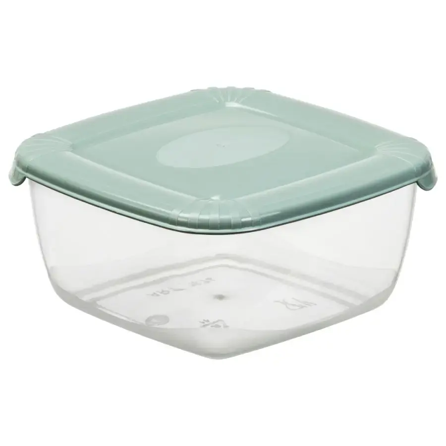 Storage container Polar box square 950ml, green