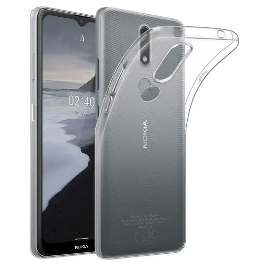 Fusion ultra 0.3 mm silicone case for Nokia 2.4 transparent