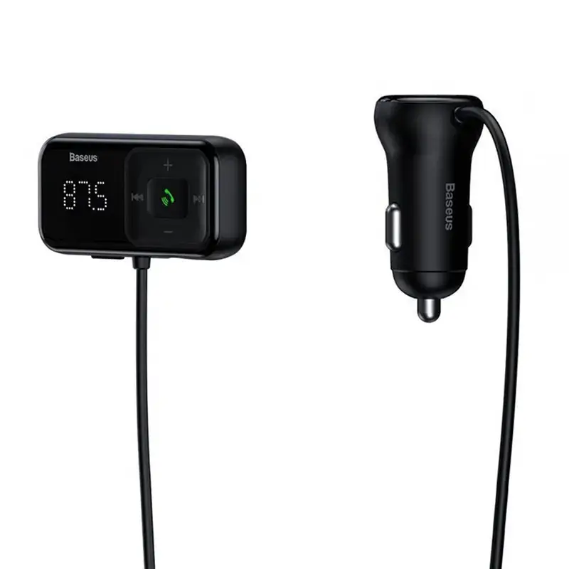 Baseus T typed S-16 wireless MP3 car charger Black