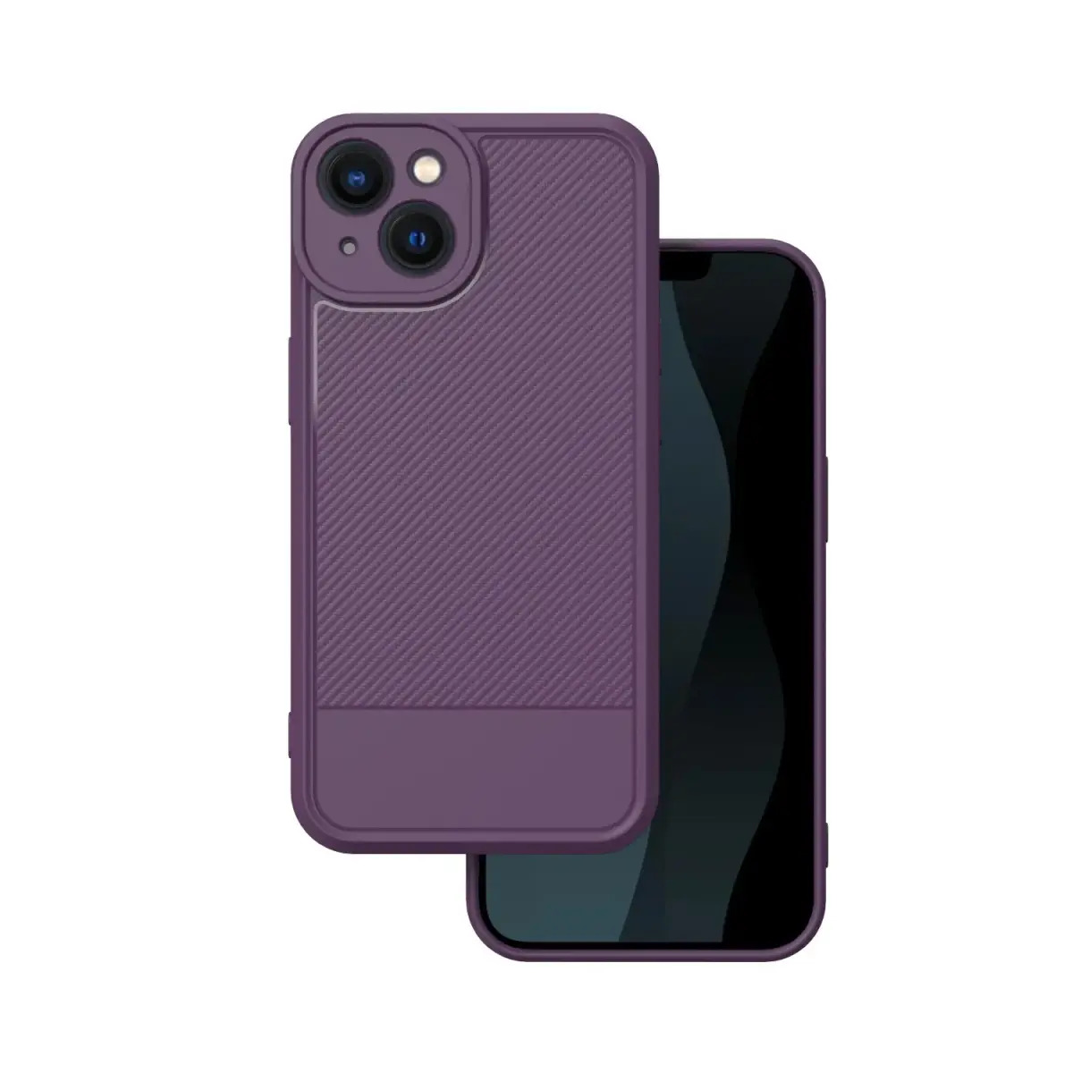 Simple Carbon maciņš telefonam iPhone 13 violets