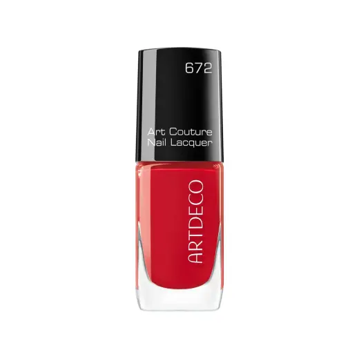 ArtDeco, Art Couture, Vegan, High-Gloss & Vinyl Effect, Nail Polish, 672, Flame, 10 ml