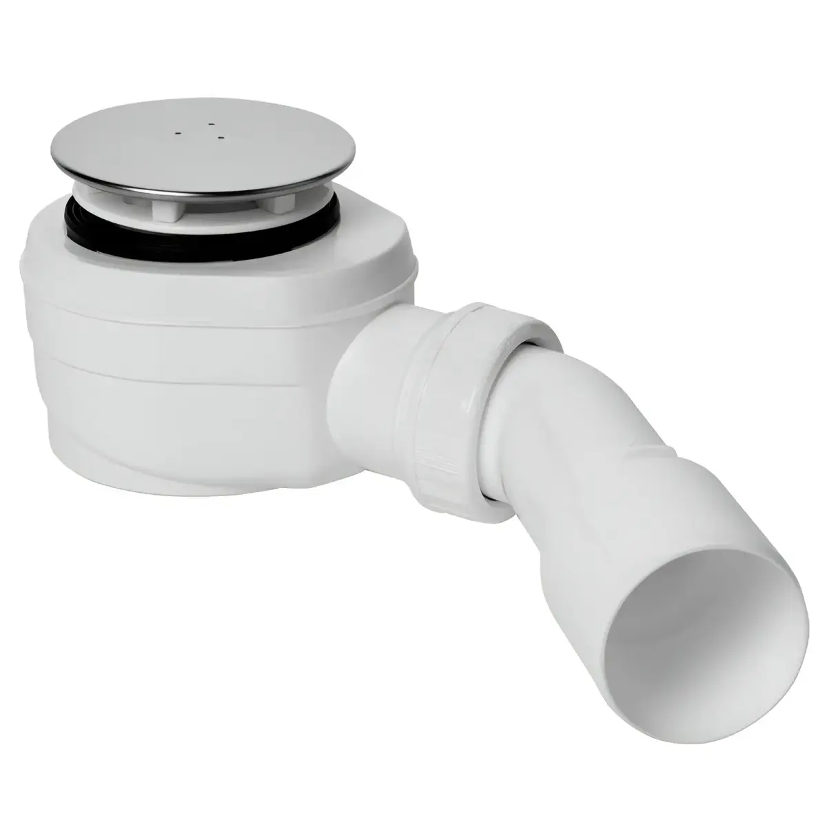 PLASTBRNO Shower siphon EWNN542 50/40 Inox, low, 45°, 40/50mm