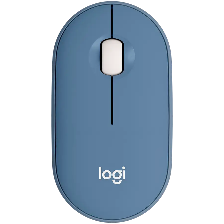 LOGITECH M350 Pebble Bluetooth Mouse - BLUEBERRY