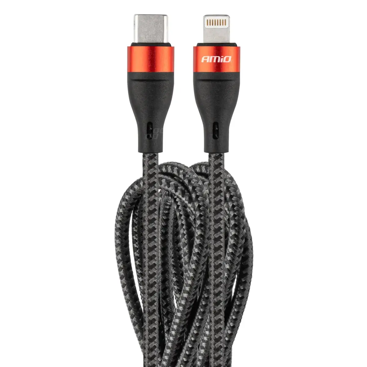 AMiO UC-19 datu pārraides un uzlādes vads | USB-C uz Lightning | QC 3.0 | 48W | 2m
