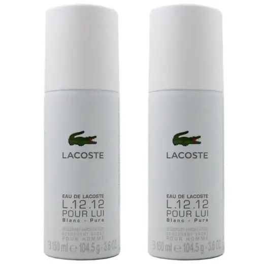Lacoste Eau De Lacoste L.12.12 Pour Lui Blanc - Pure Deodorant Spray 150ml