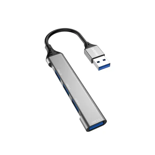 Dudao HUB 4in1 USB-A - 4x USB-A (3 x USB2.0 | USB3.0) 6.3cm black (A16B)