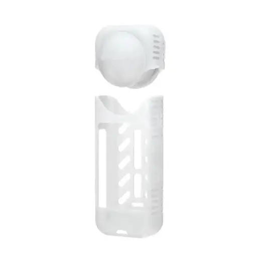 Silicone protective case + lens cover Sunnylife for Insta360 X4 (white)