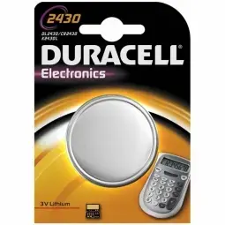 Duracell CR2430 Lithium 3V Tablet Battery