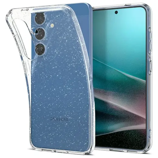 Etui Spigen Liquid Crystal Glitter do     Samsung Galaxy S25 przezroczysty
