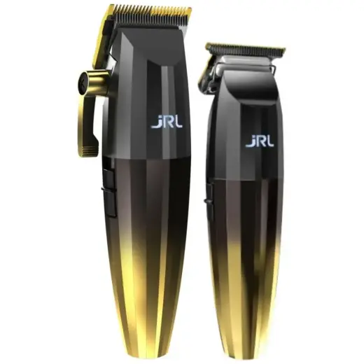 Set 2-in-1 JRL Fresh Fade Clipper + Fresh Fade Trimmer with Charging Station gold