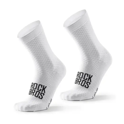 Rockbros 49210016001 ROAD TO SKY Cycling Socks 36-38 cm - White