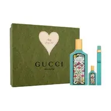 Flora by Gucci Gorgeous Jasmine Dárková sada EDP 100 ml, miniaturka EDP 5 ml a miniaturka EDP 10 ml