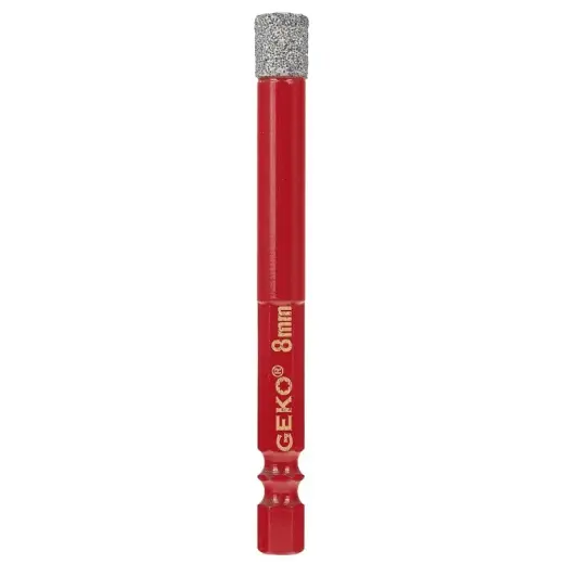 Diamond hole saw for tiles Geko 1/4" d 8mm