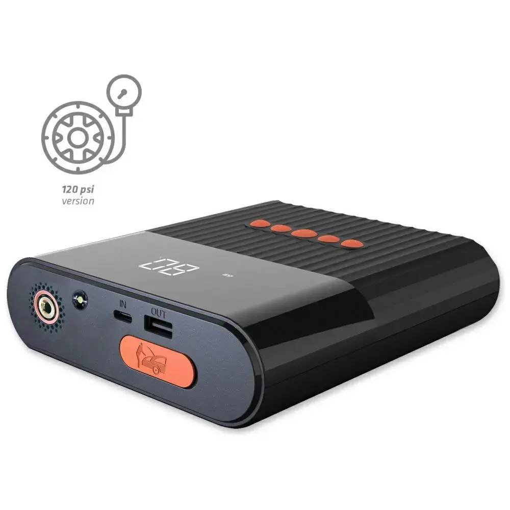 4smarts PitStop+ ārējais akumulators (powerbank) | 8800 mAh | USB-A, USB-C | LED lukturītis | melns