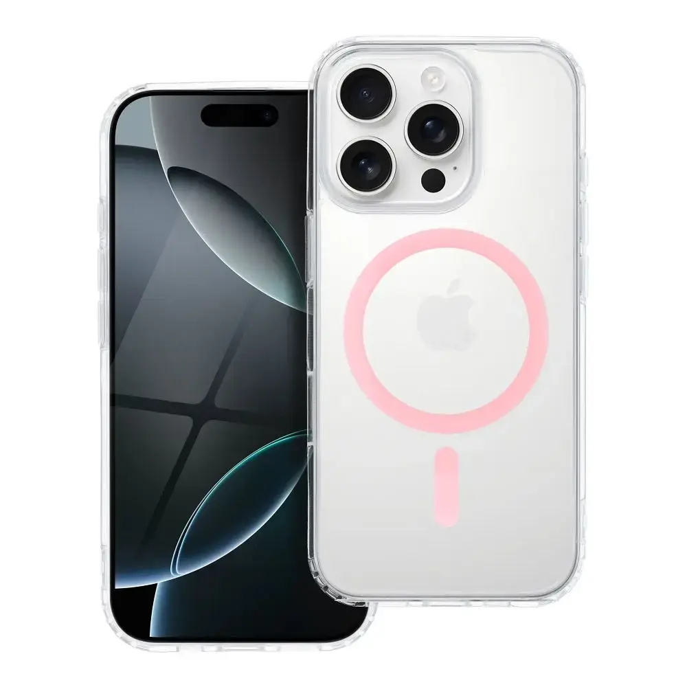 Case for iPhone 12 MINI Drop Glue Colorful Ring Mag Cover compatible with MagSafe pink